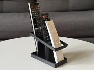 3-Slot Tiered Remote Control Stand