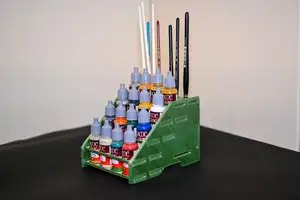 Vallejo/ Army Painter and brushes rack