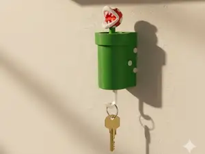 Portachiavi a parete di Super Mario Piranha Plant