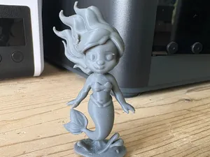 Cute Mermaid stood upright