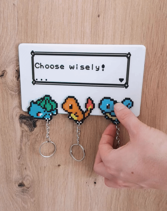 Pokemon Keychain customizable Choose wisely!