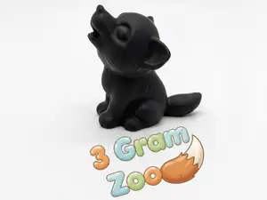 Tiny Howl Wolf Pup Cute Mini Animal Fast 3g Print