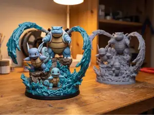 Squirtle Evolution Diorama
