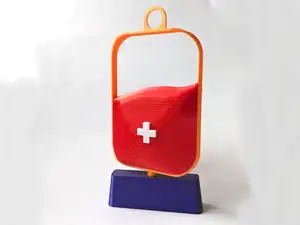 statuette of a bag of blood