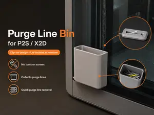 Purge Line Bin + Removal for P2S/X2D