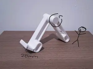 Compliant phone holder (thick phones)