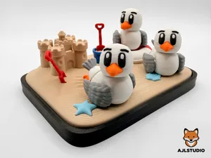 Beach Seagulls Diorama — Diorama Collection