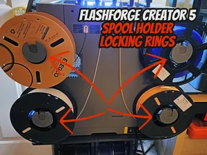 Flashforge Creator 5 Spool Locking Rings