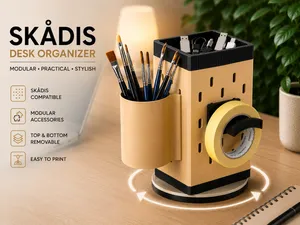 SKADIS Compatible Rotating Desk Organizer