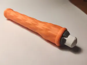 Chalk holder with wavy grip texture