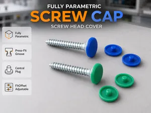 Parametric Screw Cap / Screw Head Cover