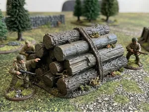Tabletop Wargame Scatter Terrain - Log Pile