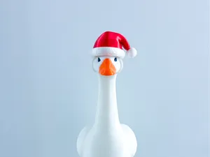 Santa Hat Desk Goose Gear
