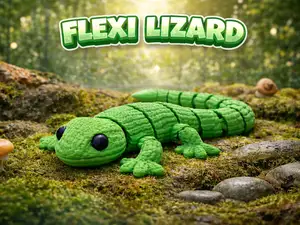 Flexi Lézard Tricoté – print-in-place