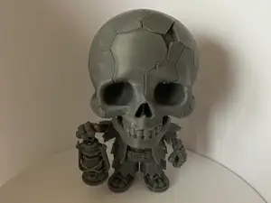 "Skelett mit Laterne" – Halloween Edition