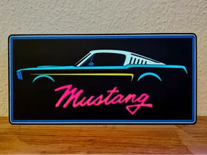 Lightbox Ford Mustang Miami-Color-Style