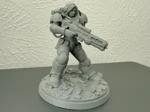Female Marine ready for Combat