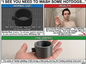 The Original Vortex Shower Head - PIP - No AMS