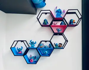 Small modular hexagon shelves 10 cm