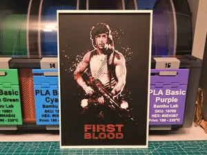 First Blood Movie Poster - Hueforge Art