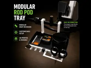 Modular Rod Pod Tray | Snap-On Adjustable System