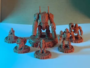 DnD miniature Autognome army 