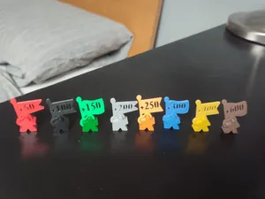 Carcassonne Meeple Score Scoring Flags