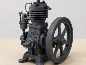 vintage single-cylinder engine alta risoluzione