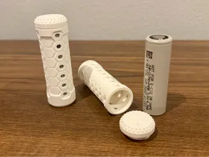 18650 & 21700 Flat Battery Case Lithium Single