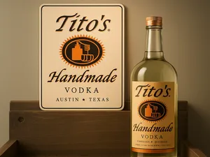Tito’s Handmade Vodka Bar Sign for Home / Man Cave