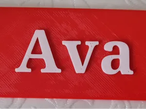 Personalized Ava Name Plaque Bedroom Door Sign