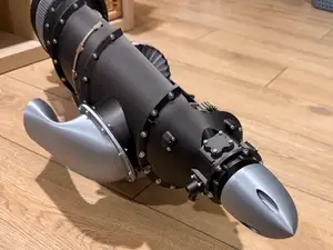 Turboprop Exhaust motor Pratt&Whitney PT6E linus3d