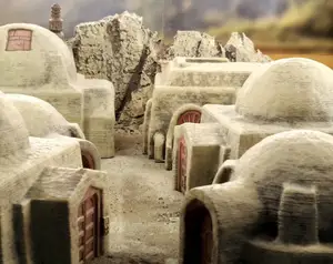 Desert sci-fi buildings