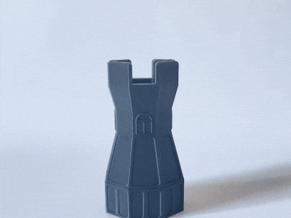 Castle Pen Holder with Secret Storage