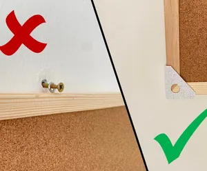 Corner Wall Mount for Bulletin Boards