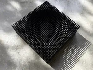 Light Reactive Grid Sculptural Container