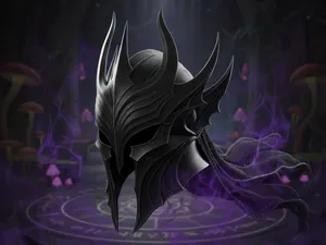 Dunkelelben Meistermagier Helm