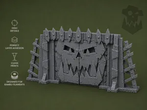 Ork Scrap Gate – Heavy Ork Wall | Terrain