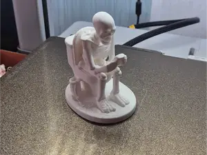Halloween skeleton on toilet