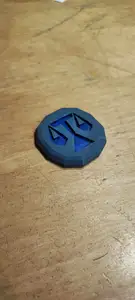 Law rune fridge magnet from runescape