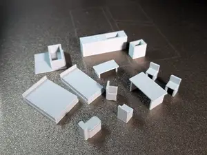 1/75 Scale Miniature Furniture Set