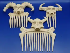 Pettinini per capelli Teschio del demone - Set 01