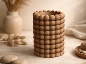 Vase BUBBLE - Stilvolle Dekoschale mit Fuzzy Skin