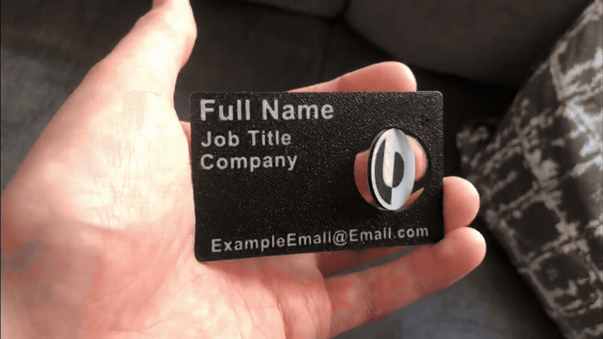 NFC Spinning Logo Business Card