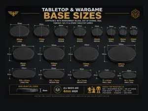 Base for Tabletop Miniatures all sizes