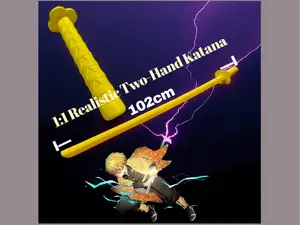 Zenitsu Agatsuma 1:1 Realistic Katana (one piece)