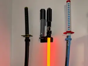Universal Vertical Sword Holder - Wall Mount