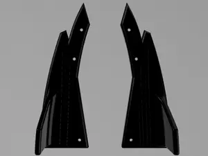 2022-24 Kia Forte Rear Bumper Splitters