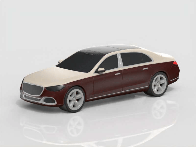 【Mercedes-Benz】梅赛德斯 奔驰 - 迈巴赫S级（W223）豪华轿车 组装/轮胎可动
