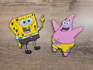 SpongeBob and Patrick Star Fridge Magnets